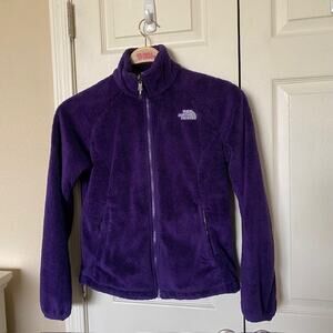 The North Face Purple Fleece‎ Full Zip Jacket Pockets Women's Small